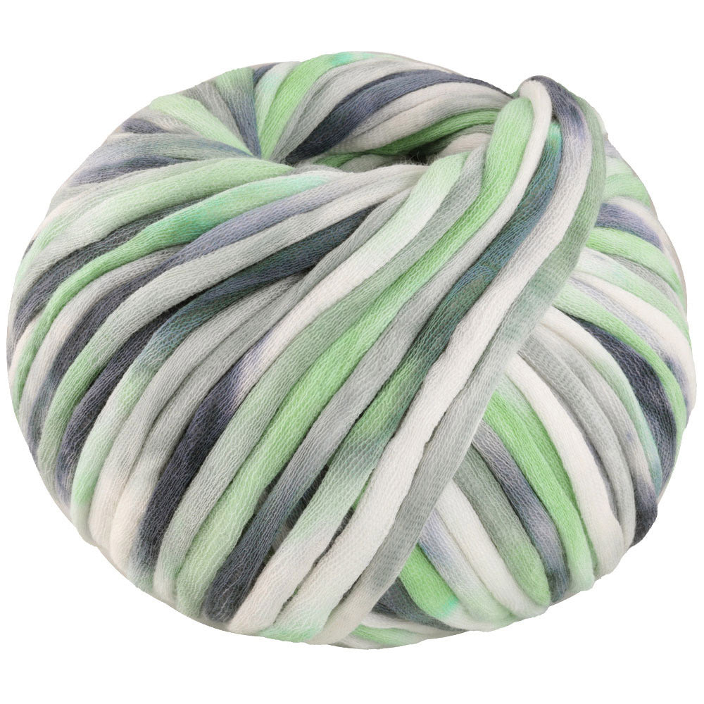 Lana Grossa Gelato 013 Donker-/lichtgrijs/wit/mint