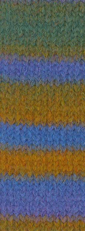 Gigante lana grossa — gemaakt met Lana Grossa Gigante - Lana Grossa Gigante 0014 Violet/Violetblauw/Mosgroen/Kaki/Oker