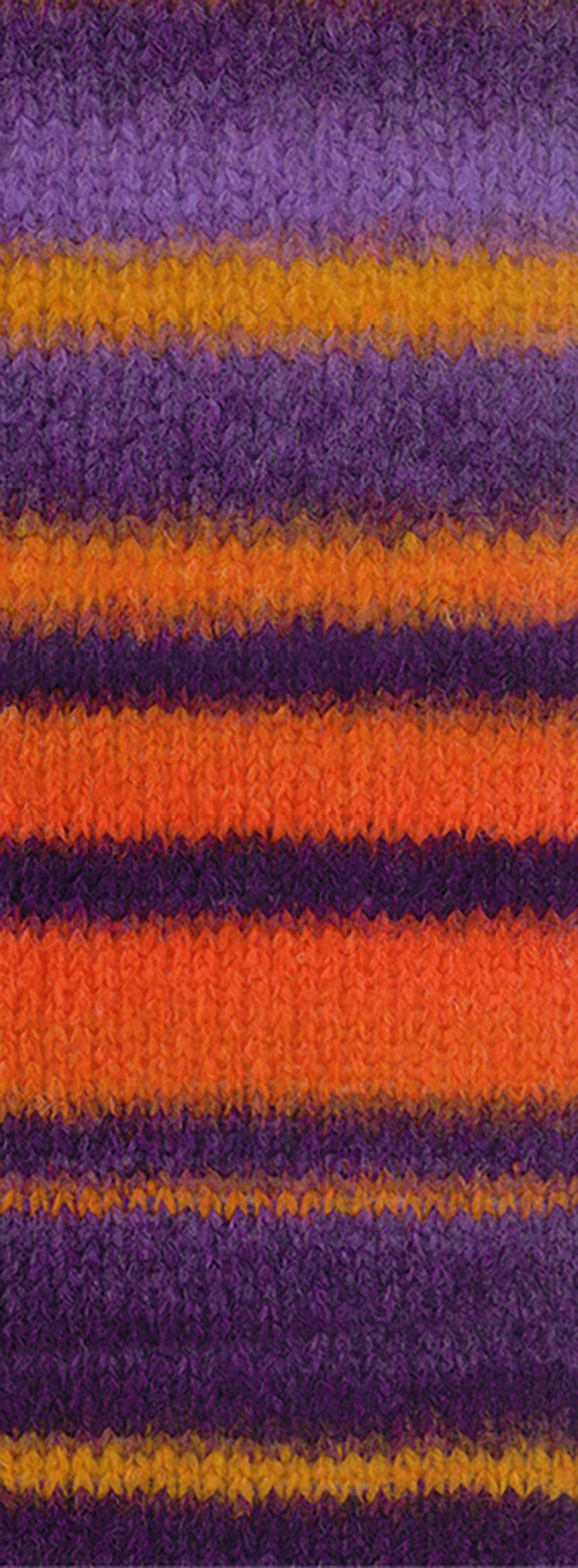 Gigante lana grossa — gemaakt met Lana Grossa Gigante - Lana Grossa Gigante 002 Donkerviolet/Geel/Grijspaars/Oranje/Blauwviolet