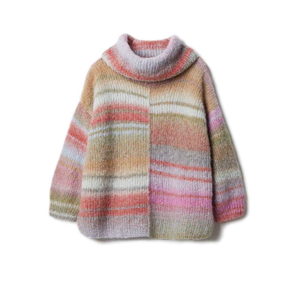 Hw lookbook lana grossa mf — gemaakt met Lana Grossa Gigante Multi (5) - Lana Grossa Gigante Multi 102 Grijsbruin,Petrolblauw,Mandarijn,Grijsrood,Donkerviolet,Paars