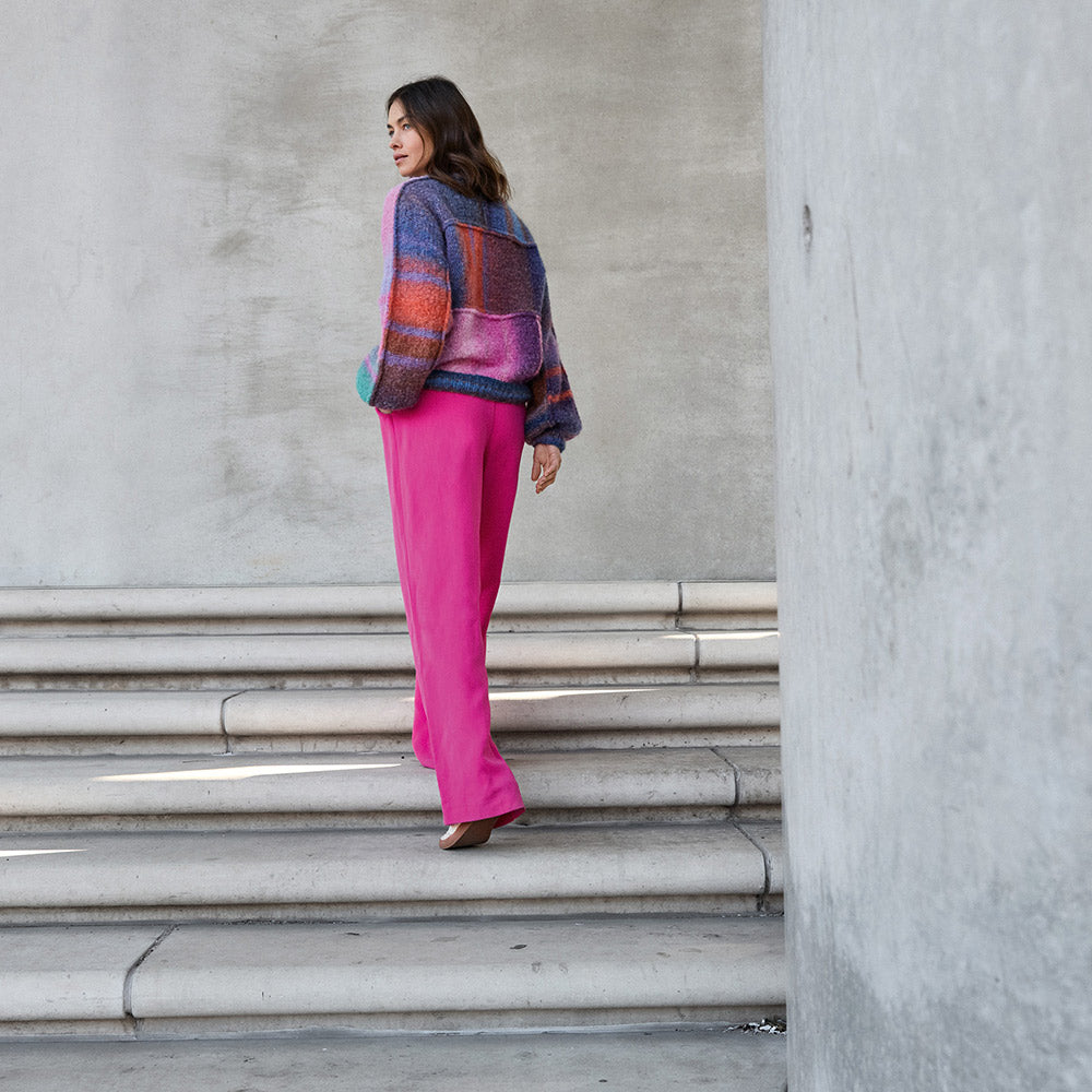 Hw lookbook lana grossa mf — gemaakt met Lana Grossa Gigante Multi (9) - Lana Grossa Gigante Multi 102 Grijsbruin,Petrolblauw,Mandarijn,Grijsrood,Donkerviolet,Paars