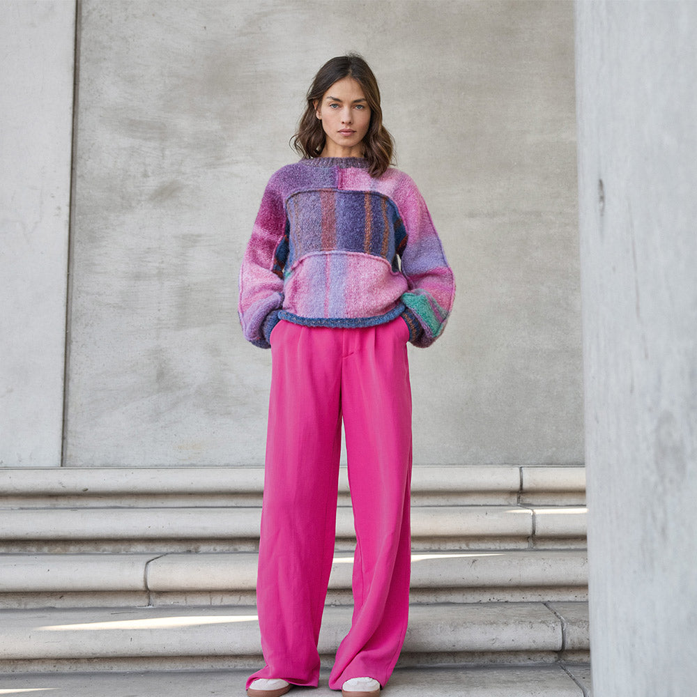 Hw lookbook lana grossa mf — gemaakt met Lana Grossa Gigante Multi (8) - Lana Grossa Gigante Multi 102 Grijsbruin,Petrolblauw,Mandarijn,Grijsrood,Donkerviolet,Paars