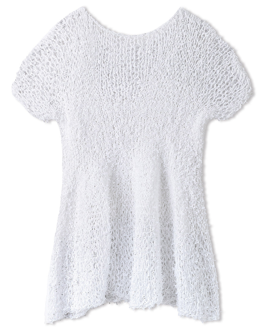 Lana Grossa Glamour 018 Goudgeel sfeerfoto - gebreide accessoire met feestelijke sparkle - Lana Grossa Glamour 019 Goud