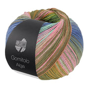Lana Grossa Gomitolo Alga 2023 Blauw/Jeans/Jade/Roze/Paars/Kaki/Olijf/Oranje/Geelgroen