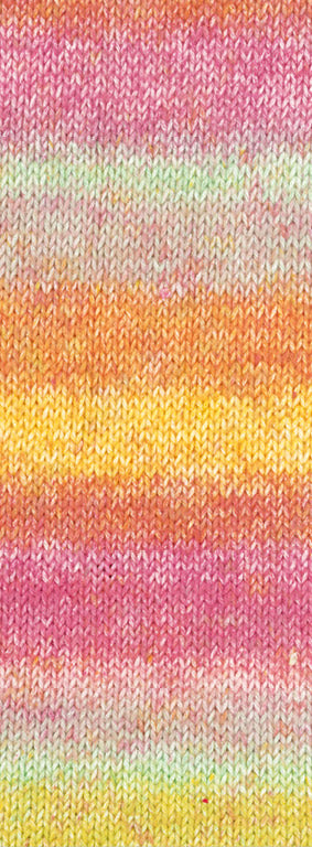 Gomitolo mambo lana grossa — gemaakt met Lana Grossa Gomitolo Mambo (2) - Lana Grossa Gomitolo Mambo 2033 Groen/Lichtgeel/Oranje/Roze/Pastelturquoise/ Mandarijn/Munt