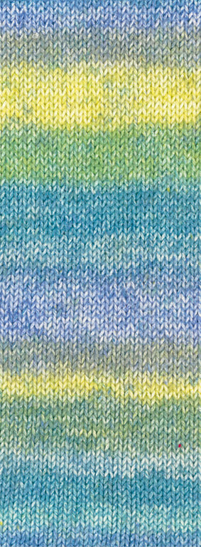 Gomitolo mambo lana grossa — gemaakt met Lana Grossa Gomitolo Mambo - Lana Grossa Gomitolo Mambo 2038 Petrol/Turquoise/Jeans/Violetblauw/Grijsgroen/Citrusgeel/Maigroen