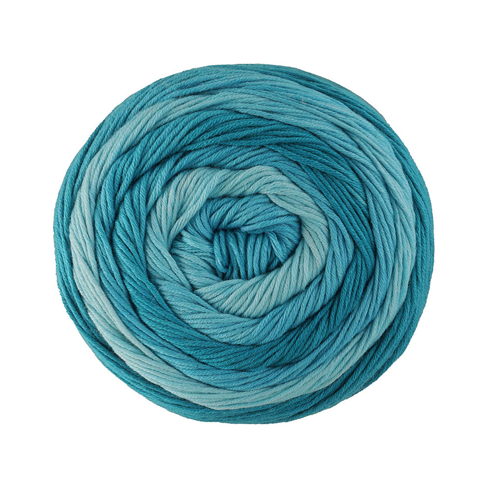 Lana Grossa Gomitolo Tono 1033 Donker Turquoise/Petrolblauw/Turquoise