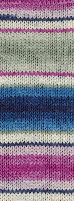 Landlust die sockenwolle lana grossa — gemaakt met Lana Grossa Landlust Die Sockenwolle - Lana Grossa Landlust Die Sockenwolle 118 Lichtgrijs/ecru/fuchsia/blauw/jeans/nachtblauw/lichtroze/lila gestreept