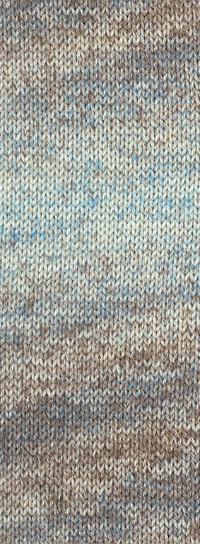 Kleurstaal van Lana Grossa Meilenweit 100 Merino Extrafine Shades 7234 in mint, lichtgrijs, donkergrijs en grijsbruin - Lana Grossa Meilenweit 100 Merino Extrafine Shades 7234 Mint/Lichtgrijs/Donkergrijs/Grijsbruin