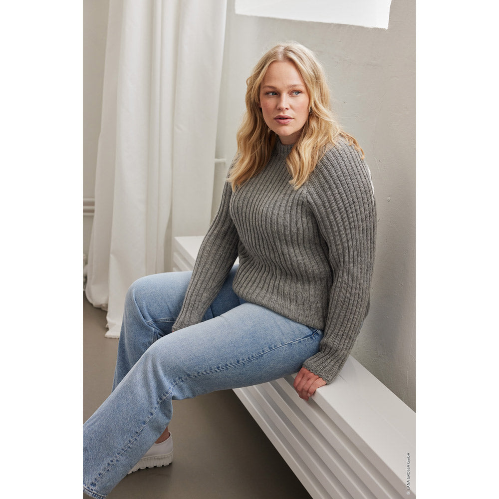 Hw merino edition lana grossa mf — gemaakt met Lana Grossa Merino Uno (6) - Lana Grossa Merino Uno 065 Inktblauw