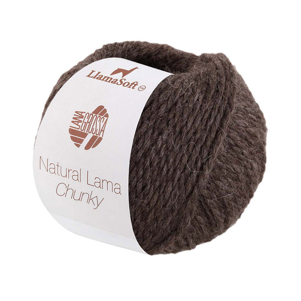 Lana Grossa Natural Lama Chunky 014 Grijs Bruin