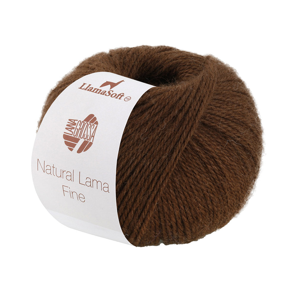 Lana Grossa Natural Lama Fine 113 Chocolade Bruin