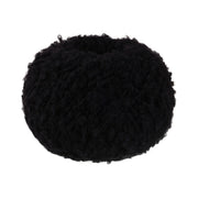 Lana Grossa Orsetto 0015 Zwart - productfoto van het bouclégaren in de bijbehorende kleur