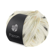 Lana Grossa Popcorn 009 Wit/Beige/Camel/Grijs/Antraciet