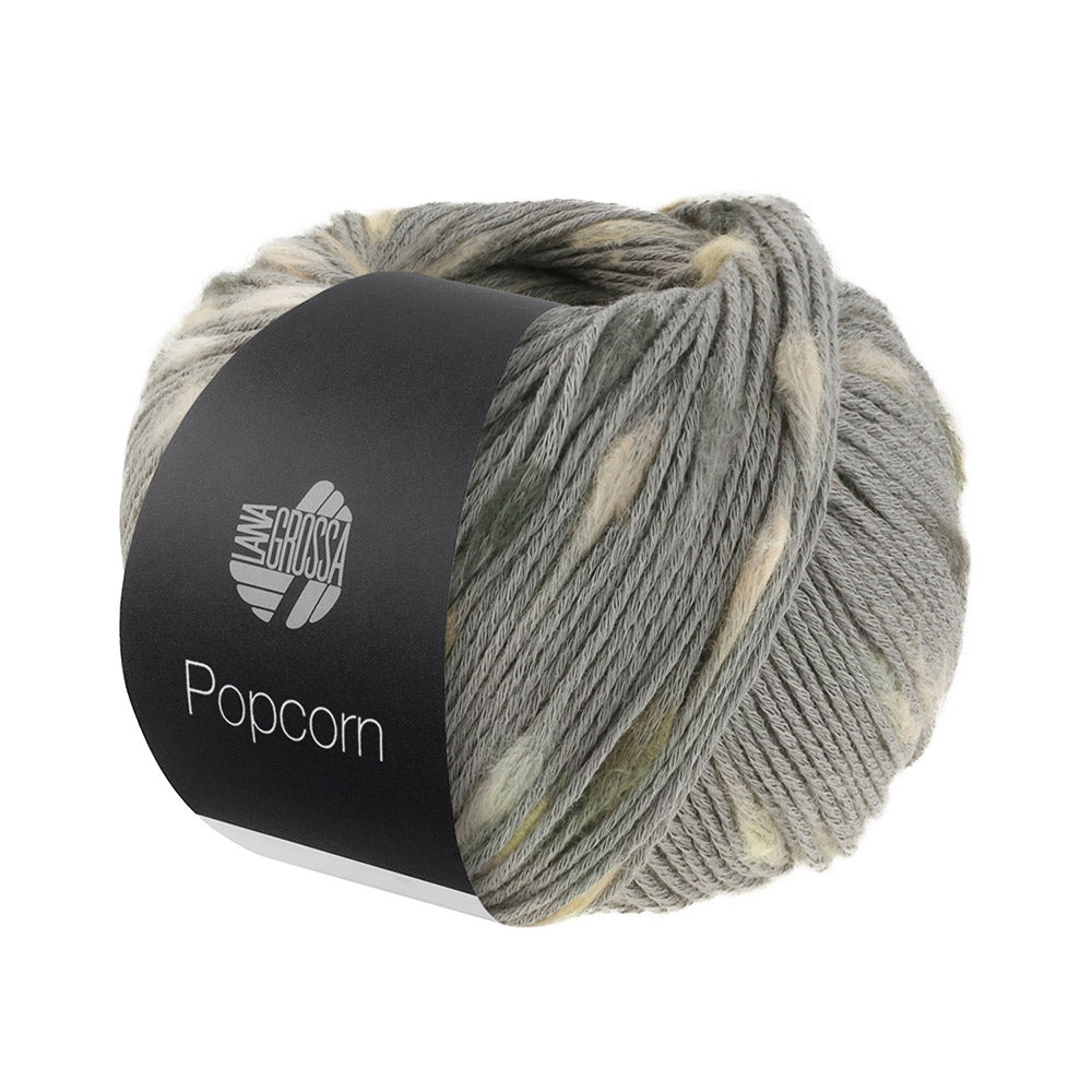Lana Grossa Popcorn 011 Grijs/Beige/Greige/Camel