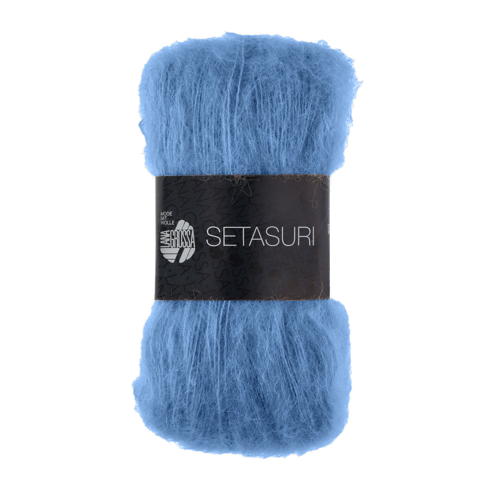 Lana Grossa Setasuri 037 Korenbloem - bol zacht kantgaren van alpaca en zijde in de afgebeelde kleur
