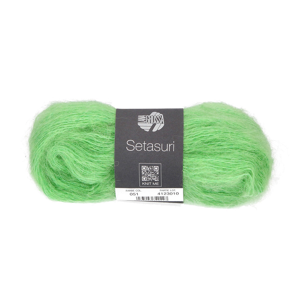 Lana Grossa Setasuri 051 Lentegroen - bol zacht kantgaren van alpaca en zijde in de afgebeelde kleur