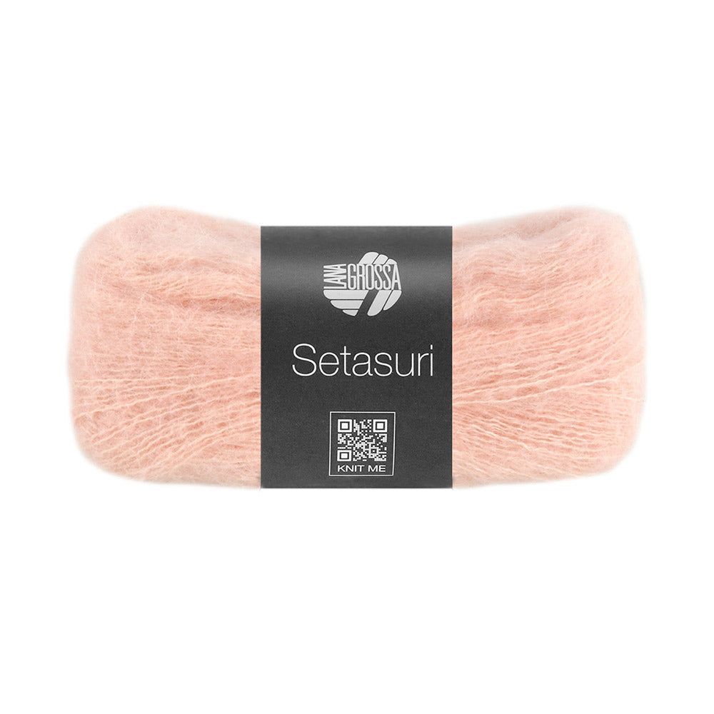 Lana Grossa Setasuri 056 Lichtroze - bol zacht kantgaren van alpaca en zijde in de afgebeelde kleur
