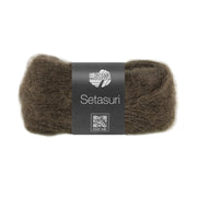Lana Grossa Setasuri 062 Umbra - bol zacht kantgaren van alpaca en zijde in de afgebeelde kleur
