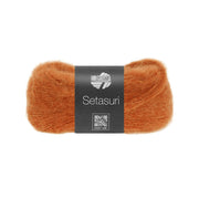 Lana Grossa Setasuri 063 Roest Oranje - bol zacht kantgaren van alpaca en zijde in de afgebeelde kleur