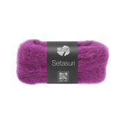 Lana Grossa Setasuri 066 Fuchsia - bol zacht kantgaren van alpaca en zijde in de afgebeelde kleur