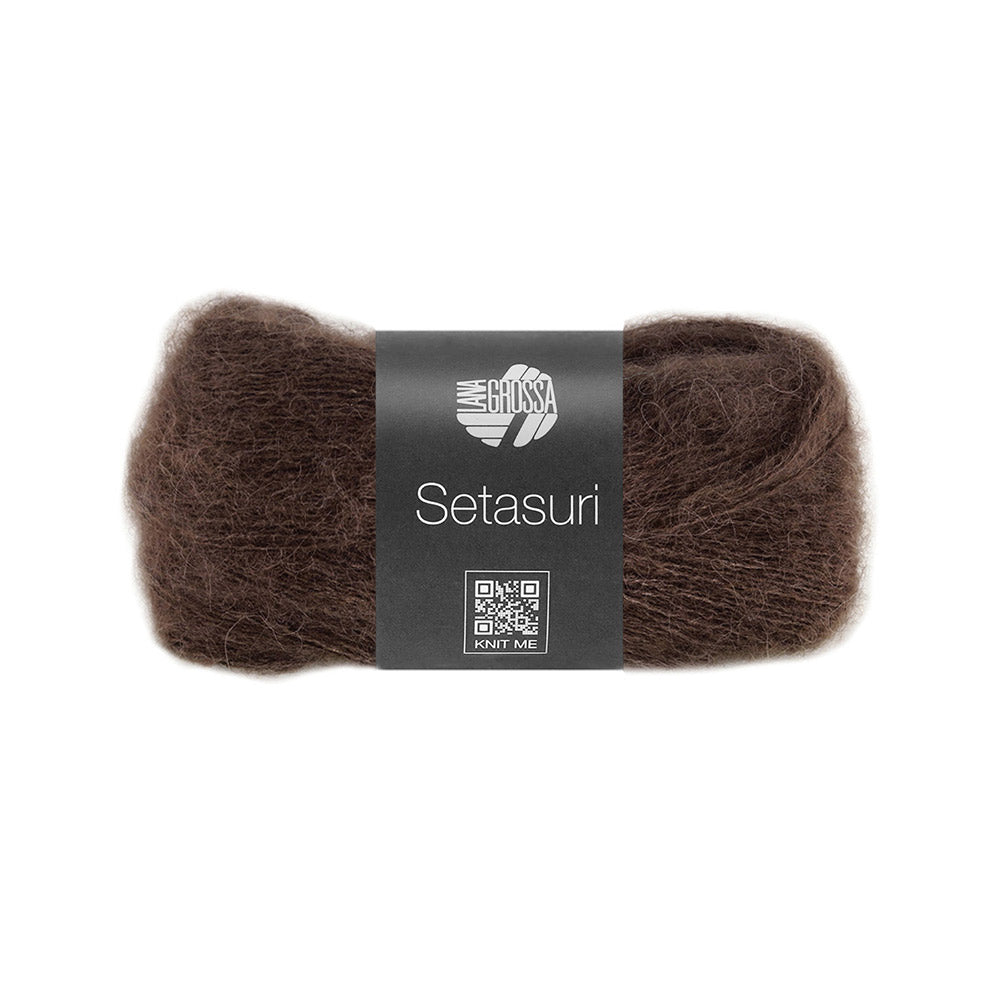Lana Grossa Setasuri 067 Mokka - bol zacht kantgaren van alpaca en zijde in de afgebeelde kleur