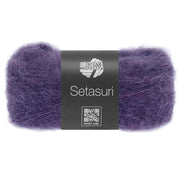 Lana Grossa Setasuri 069 Blauw Violet - bol zacht kantgaren van alpaca en zijde in de afgebeelde kleur