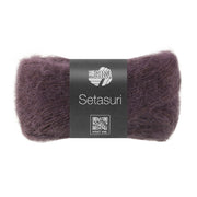 Lana Grossa Setasuri 085 Donkerbruin - bol zacht kantgaren van alpaca en zijde in de afgebeelde kleur
