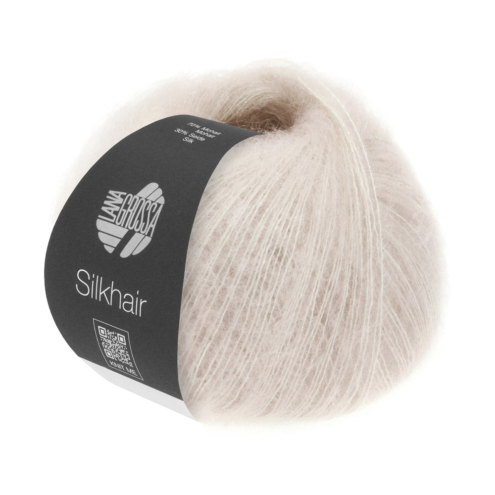 Lana Grossa Silkhair 018 Lichtbeige - bol luxe mohair- en zijdegaren in de gekozen kleur