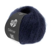 Lana Grossa Silkhair 027 Nachtblauw - bol luxe mohair- en zijdegaren in de gekozen kleur