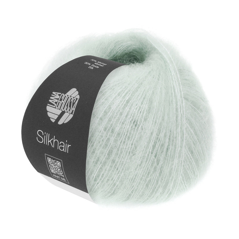 Lana Grossa Silkhair 041 Zilver Grijs - bol luxe mohair- en zijdegaren in de gekozen kleur