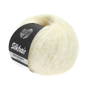 Lana Grossa Silkhair 117 Wit - bol luxe mohair- en zijdegaren in de gekozen kleur
