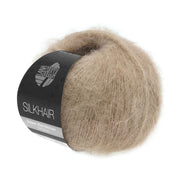 Lana Grossa Silkhair 123 Parel Beige - bol luxe mohair- en zijdegaren in de gekozen kleur