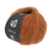 Lana Grossa Silkhair 181 Roest - bol luxe mohair- en zijdegaren in de gekozen kleur