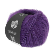 Lana Grossa Silkhair 193 Donkerpaars - bol luxe mohair- en zijdegaren in de gekozen kleur