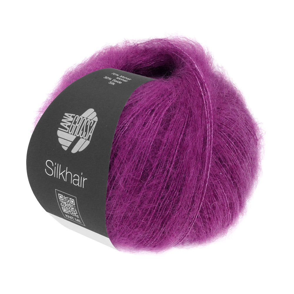 Lana Grossa Silkhair 197 Paars - bol luxe mohair- en zijdegaren in de gekozen kleur