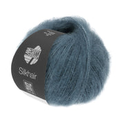 Lana Grossa Silkhair 202 Blauw - bol luxe mohair- en zijdegaren in de gekozen kleur