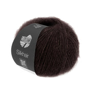 Lana Grossa Silkhair 209 Zwart Bruin - bol luxe mohair- en zijdegaren in de gekozen kleur