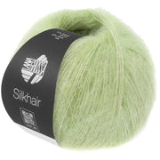 Lana Grossa Silkhair 211 Lichtgroen - bol luxe mohair- en zijdegaren in de gekozen kleur