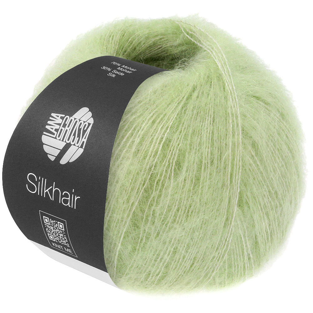 Lana Grossa Silkhair 211 Lichtgroen - bol luxe mohair- en zijdegaren in de gekozen kleur