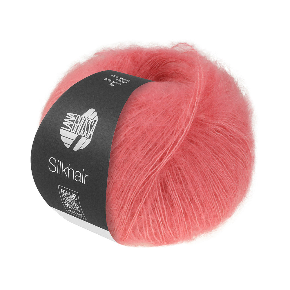 Lana Grossa Silkhair 225 Rozerood - bol luxe mohair- en zijdegaren in de gekozen kleur
