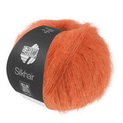 Lana Grossa Silkhair 228 Zalmoranje - bol luxe mohair- en zijdegaren in de gekozen kleur