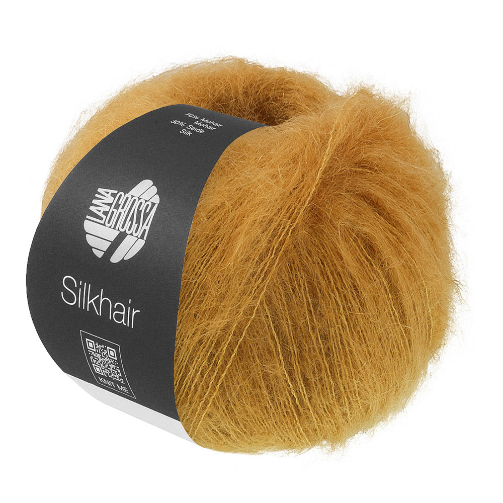 Lana Grossa Silkhair 229 Goudbruin - bol luxe mohair- en zijdegaren in de gekozen kleur