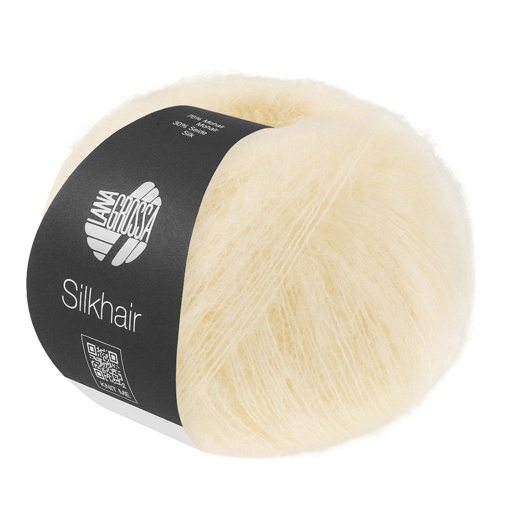 Lana Grossa Silkhair 232 Crème - bol luxe mohair- en zijdegaren in de gekozen kleur