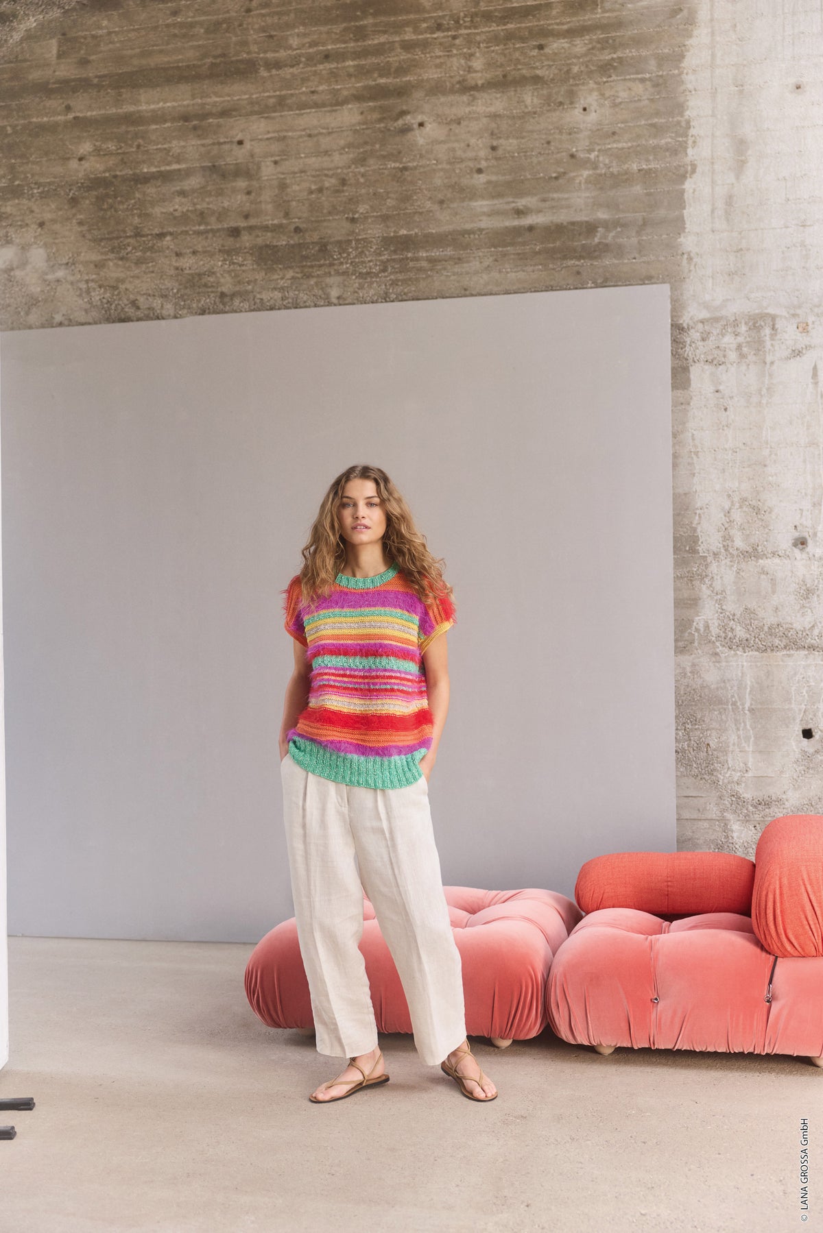 Fs lookbook lana grossa mf — gemaakt met Lana Grossa Summer Softness (5) - Lana Grossa Summer Softness 008 Roze