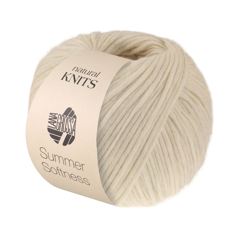 Lana Grossa Summer Softness 026 Kalkwit