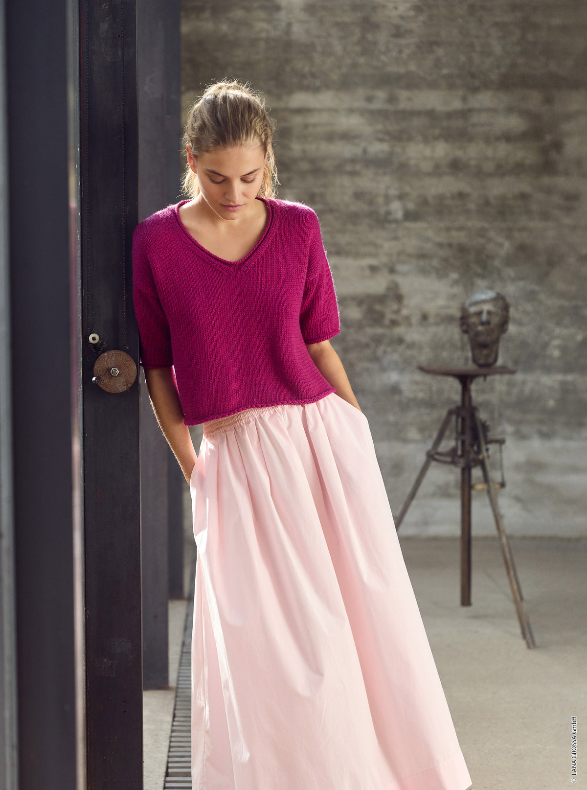 Fs lookbook lana grossa mf — gemaakt met Lana Grossa Summer Softness (8) - Lana Grossa Summer Softness 026 Kalkwit