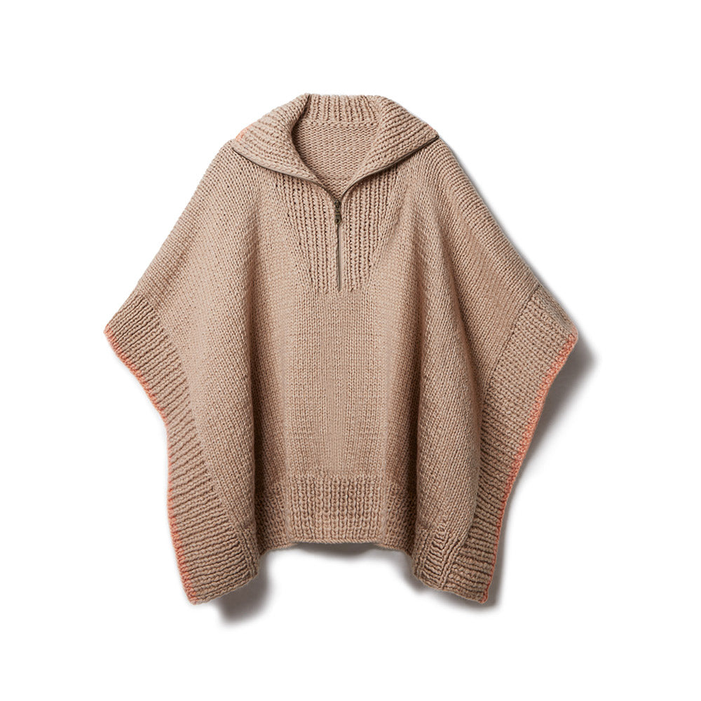 Lana Grossa Winter Softness 0011 Roestrood - detailfoto van de zachte stekenstructuur van Lana Grossa Winter Softness - Lana Grossa Winter Softness 028 Taupe