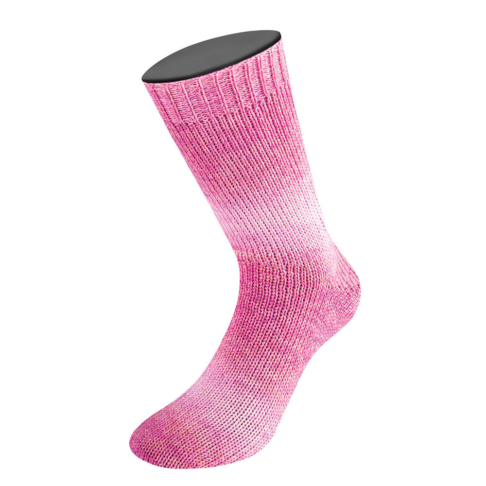 Meilenweit woolycell duo lana grossa skmbilderonlineshop — gemaakt met Lana Grossa Woolycell Duo - Lana Grossa Woolycell Duo 6001 Roze/Pink/Blasoranje