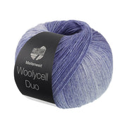 Lana Grossa Woolycell Duo 6005 Marine/Grijs/Lichtblauw